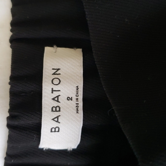 Babaton Black Cohen Cropped Pleated Dress Pant - Picture 3 of 9